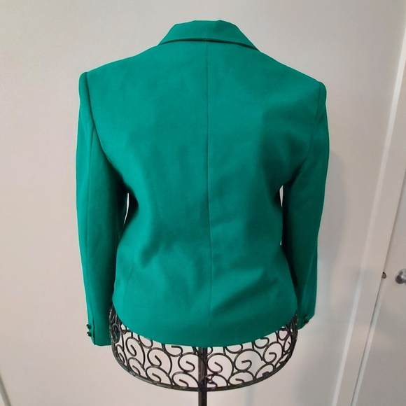 Emerald Green Vintage Wool Blazer size 10.   Braemar by Jeremy Scott - Picture 2 of 8